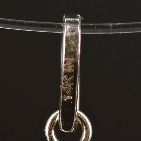 14k Citrine Pendant / Charm with Bail - Picture 4 of 6